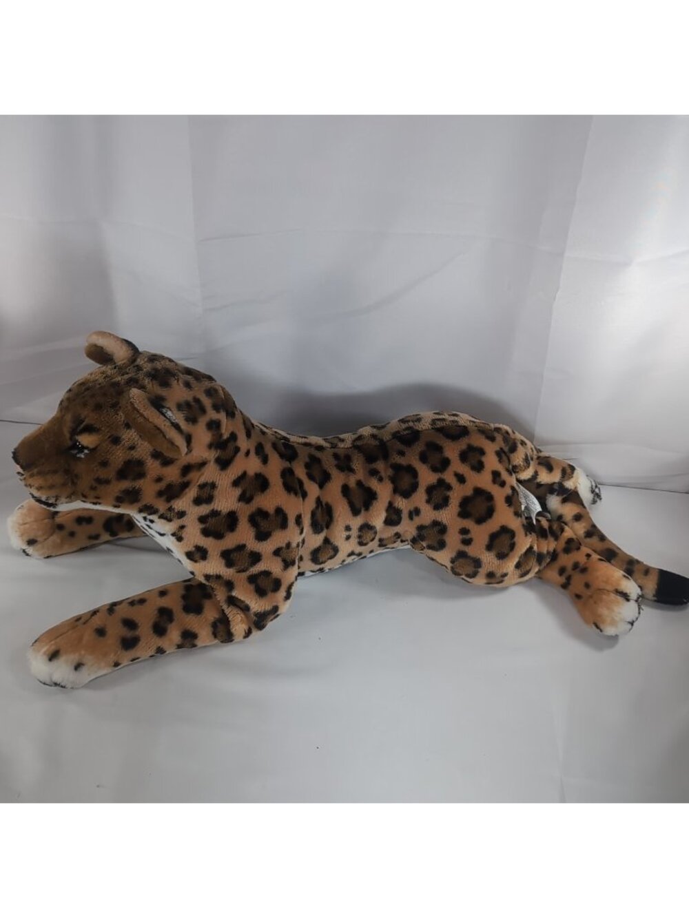 VTG Large Jumbo Plush Leopard African Wildlife Cat 33" Stuffed Loblaws Realistic